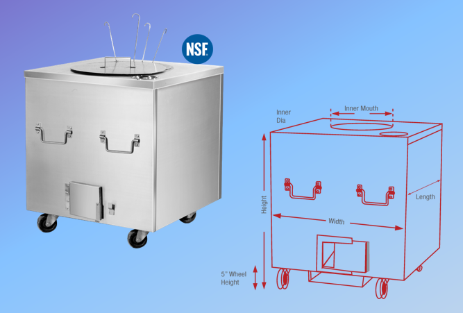 STAINLESS STEEL SQUARE TANDOOR