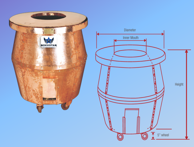 COPPER HAMMERED TANDOOR